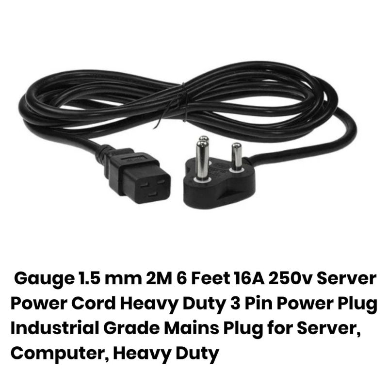 HIVEN Heavy Duty Server Power Cords 16A 250v C19 to IEC - Image 2