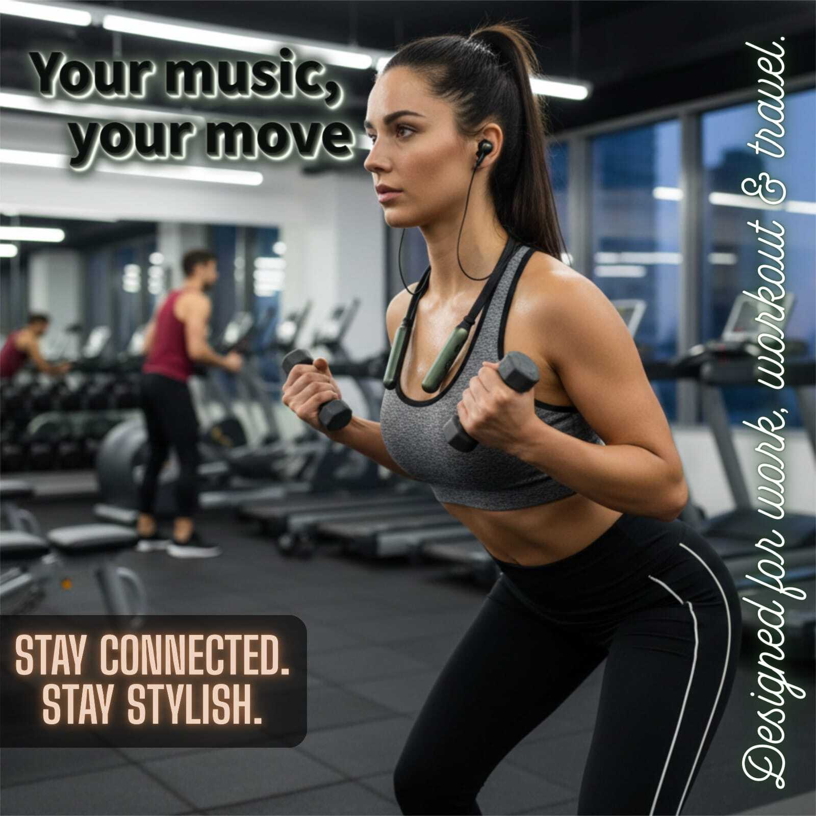 Bluetooth Wireless in Ear Earphones with Upto 120 Hours Playback, Gaming Mode, High Bass, IPX4 Water and Sweat Resistant, Type C Fast Charging(green) - Image 6